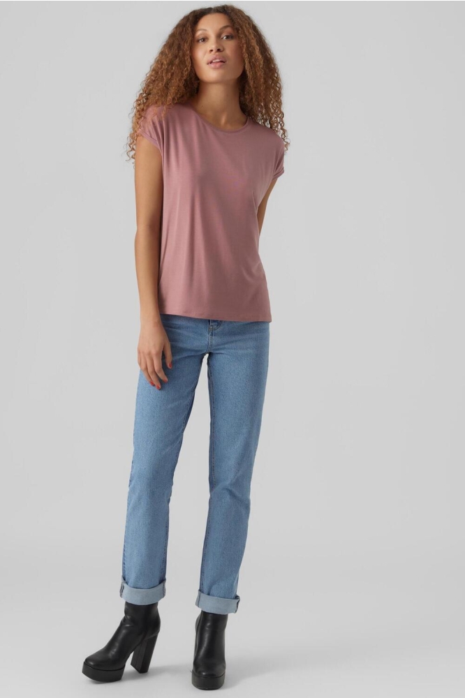 VMAVA PLAIN SS TOP GAJRS NOOS 10284468 Nostalgia Rose